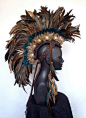 Made to Order Midsize Warrior Feather Mohawk with Horn Option