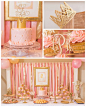 Pink & Gold Princess themed birthday party via Kara's Party Ideas KarasPartyIdeas.com | The Place for All Things Party! #pinkandgoldprincessparty (1): 