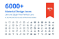 6000+功能设计矢量图标icon :  
