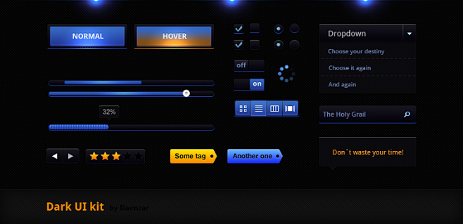 Dark ui by Daenzar