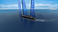 Aquila 50M Solar Sail : 50M Sailing yacht concept with solar sails builded thanks to new advantages of CIGS solar cells technology. 