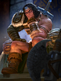 Thor - Barbarian, devin platts : Illustration done For SMITE