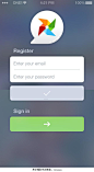 ios7风格的登录注册界面设计 - 手机界面 - 黄蜂网woofeng.cn