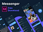 Messenger App .xd下载 - 爱果果