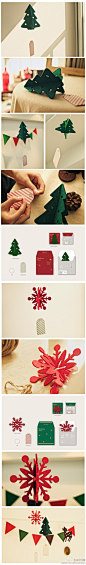 设计风潮：不织布自己DIY个圣诞装饰吧！