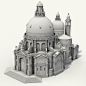Historical Architecture modelling, Vesta  Juoceviciute : The models created by the team members when working for Tecmo Koei company.<br/>Those real architecture reconstructions were supposed to be used in historical game settings.<br/>The blue