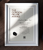 Gordon Millar Award - corporate and web design
