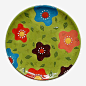 绿色瓷器盘子高清素材 产品实物 手绘盘子 花朵装饰 装饰盘 食物盘 餐具 免抠png 设计图片 免费下载