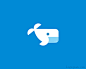 蓝鲸图标设计  鲸鱼logo 蓝鲸 海洋 互联网 卡通形象 可爱 商标设计  图标 图形 标志 logo 国外 外国 国内 品牌 设计 创意 欣赏