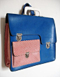 Retro seventies school bag