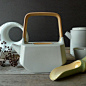 MO+OR Design 穆德设计 清水瓷茶具套装，一壶两杯喝出福气