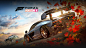 Forza Horizon 4, two cars with leaves behind one of them
