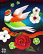 【插画师Yvonne Zomerdijk作品】
—— Green bird