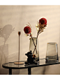 创意简约玻璃花瓶摆件北欧客厅透明插花瓶干花装饰品餐桌网红花瓶-tmall.com天猫
