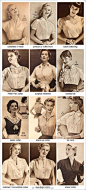 #vintage love#50s上衣领子分类。