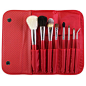 Morphe 8-piece Candy Apple Red Brush Set