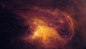 General 2616x1500 space TylerCreatesWorlds space art digital art artwork nebula orange