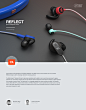 JBL Reflect Sport Headphones : Evolving upon the first generation of JBL Reflect headphones, new Reflect products were designed with innovations including noise cancelling, gesture control and lighter weight. Reflective design is ideal for remaining visib