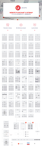 Website Flowchart & Sitemap : Website Flowchart & Sitemap, Wireframe Kit Components for web UX
