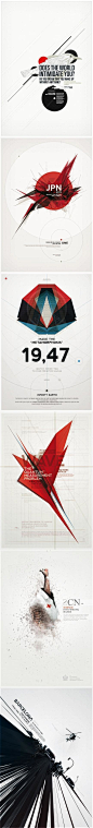 西班牙设计师Metric72设计的极具形式感的海报，其作品风格擅长将色彩与几何相结合。很喜欢这种风格的设计。