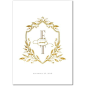 Classic Herald - Signature White Textured Wedding Invitations - Lady Jae - Dijon - Neutral : Front