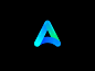 Awvics Animation isotipo animation 2d animation gif after effect vector gradient icon digital logo minimal design branding