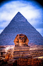 Sphinx, pyramids, Egypt   by fliptopheed, via Flickr