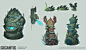 GIGANTIC - Misc. Concepts (scroll down!), Devon Cady-Lee : Various environment and creature assets.