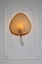 Palm leaf wall light eclectic boho exotict tropical