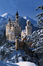 Winter in Neuschwanstein Castle, Bavaria, Germany