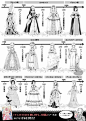 《西方女性礼服插画解说本》一窥14～19世纪奢华迷人风情