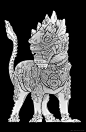 Khmer-精致寺庙佛教花纹图像插画---酷图编号1051937