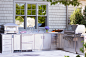 The Hamptons Outdoor Kitchen traditional-patio