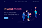 Flat Design landing pages headers collection : Headers on various topics