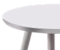 纯白色圆桌