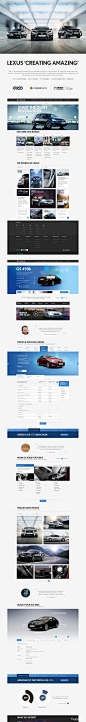 Lexus Creating Amazing 汽车网站界面设计