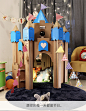 儿童城堡纸板游戏屋 亲子创意益智互动生日礼物 节日礼品活动道具-淘宝网