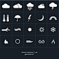 Free Environment & Weather Icons (Vector) by Wassim Awadallah, via Behance