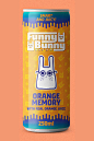 Funny Bunny兔子灵感的能量饮料品牌包装设计