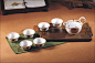 整套功夫茶具 瑞锁鸿福 带竹托9入陶瓷茶具http://www.798buy.com/