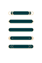 国潮古风中式边框孔雀绿底纹标题栏装饰元素