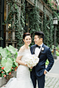 Chic NYC Wedding at The Park Restaurant Gallery - Style Me Pretty : Can I just start by insisting that you must - and I mean MUST - read this love story below from the groom. He tells the most adorable tale of their first Instagram encounter, that's the v