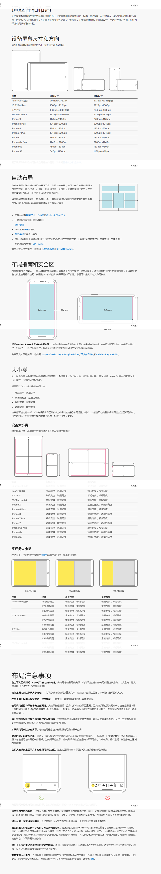 iPhoneX 视觉规范 适应性和布局 ...