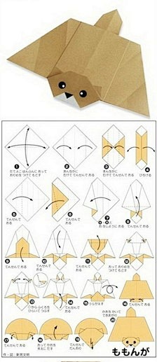 【简单易学的小动物折纸】虽然步骤是用日文...