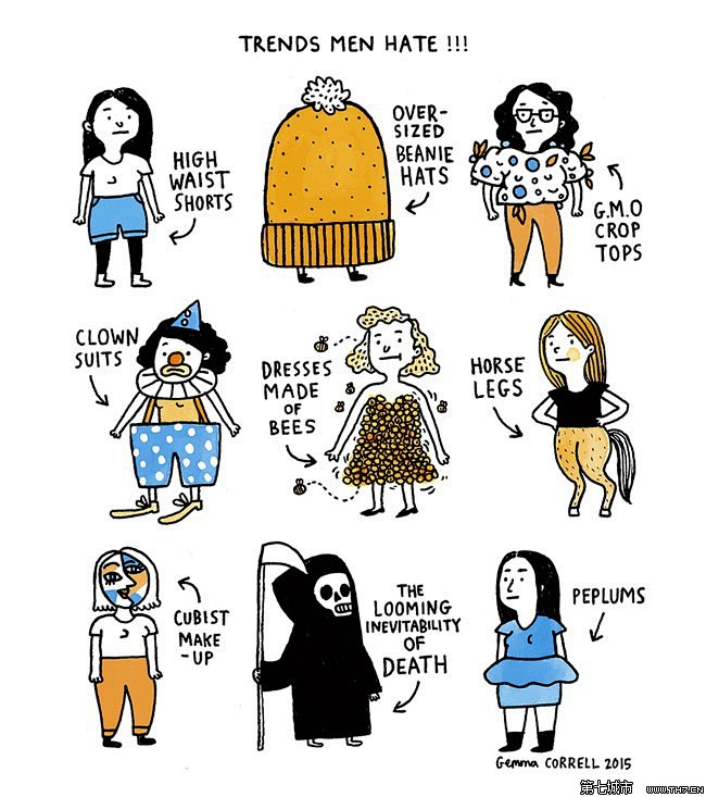 Gemma Correll 猫咪与pho...