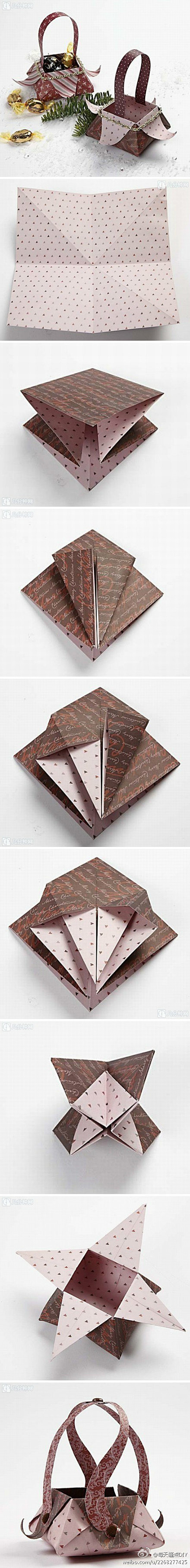 折纸篮子