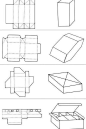 #设计视角# 干货，包装盒形结构图参考。 ​​​​