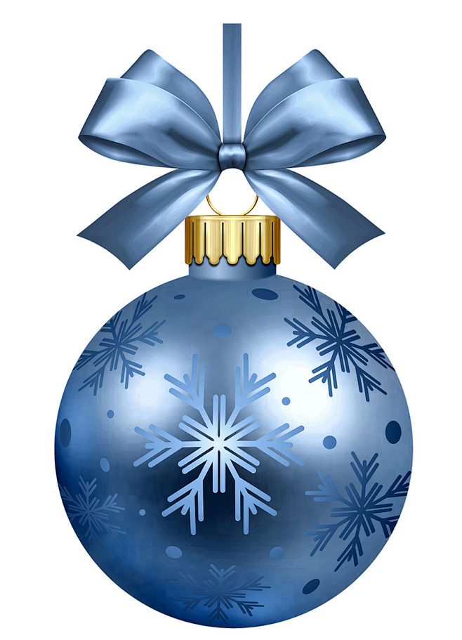 圣诞节装饰球蓝色
