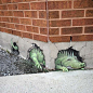 David Zinn 有趣的街头涂鸦  