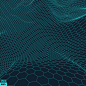 [美惠资源]科技蓝色背景曲线高山网格线条海报AI设计素材-淘宝网